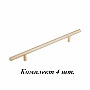 Ручка мебельная рейлинг "Амальтея", 297 (192) мм, золото, комплект 4 шт.