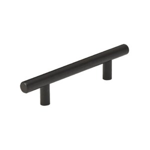 Ручка мебельная рейлинг d 12 mm 160/220, h32 матовый черный ( 6 шт. )