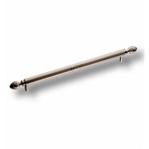 Ручка мебельная скоба, никель 224 мм