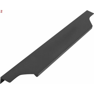 Ручка-профиль CA1.1 296 мм алюминий, цвет черный (2 шт.)