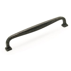 Ручка-скоба мебельная, Giusti, WMN752, Железо черное, 160/175 мм, Классика, Италия
