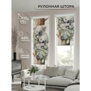 Рулонные шторы AT HOME Бетта-405 - ширина 62 см высота 170 см, ширина 62 см