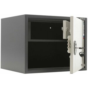 Шкаф бухгалтерский ПРАКТИК SL-32Т 42x35x32 см графит (RAL 7024)/светло серый (RAL 7038)