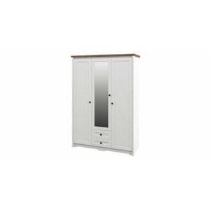 Шкаф для одежды Неман Тиволи МН-035-23 Белый структурный/Дуб стирлинг