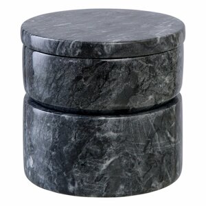 Шкатулка для украшений Marm,10,5х11,8 см, черный мрамор