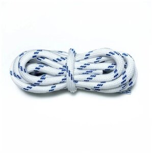 Шнурки LENKO белые с синими вкраплениями 100 см
