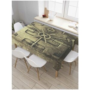 Скатерть прямоугольная JoyArty на кухонный стол "Безупречный сейф" из оксфорда, 180x145 см