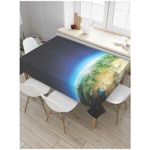 Скатерть прямоугольная JoyArty на кухонный стол "Евразия" из оксфорда, 120x145 см