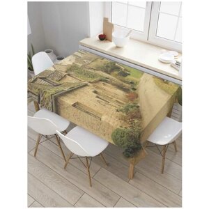 Скатерть прямоугольная JoyArty на кухонный стол "Городская тропа" из оксфорда, 120x145 см