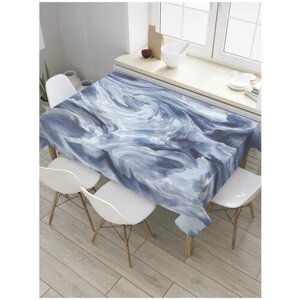 Скатерть прямоугольная JoyArty на кухонный стол "Гранитные завихрения" из оксфорда, 180x145 см