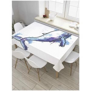 Скатерть прямоугольная JoyArty на кухонный стол "Кит ныряет" из оксфорда, 120x145 см