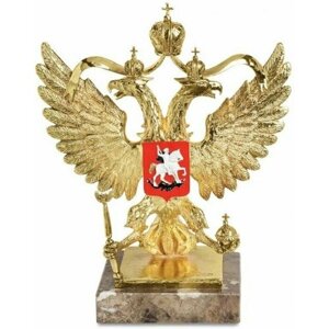 Скульптура "Герб России" золочение (Golden russian emblem)