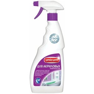 Средство Unicum для чистки акриловых ванн и душевых кабин 500мл