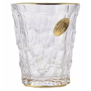 Стаканы для виски 290 мл 6 шт UNION GLASS "Мраморные шарики /Золотая отводка"200294