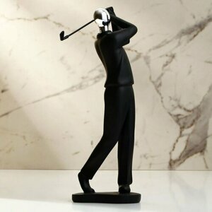 Статуэтка полистоун «Игрок в гольф» 7,5 х 10 х 28 см (комплект из 2 шт)