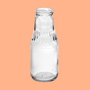 Стеклянная бутылка (ТО-43) 310 мл, "Для сока", 2 штуки с крышкой в комплекте