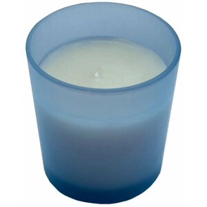 Свеча ароматическая «Ваниль» 8х9 см конус цвет голубой