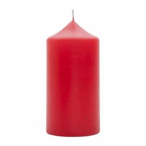 Свеча столбик 12 см красная