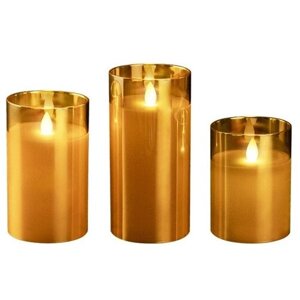 Свечи светодиодные / Свечи ФАZА CL7-SET3-gd (3 cвечи, пульт ДУ, золот.) (5018822), цена за 1 шт.