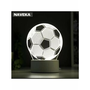 Светильник "Футбольный мяч" от сети 9,5x12,5x16 см