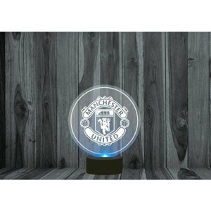 Светильник, ночник 3D GOODbrelok детям принт "Манчестер Юнайтед"0001