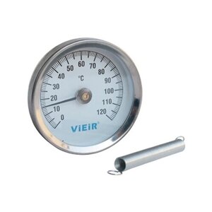 Термометр накладной с пружиной / 0-120 d 63 мм 1/2” YL17