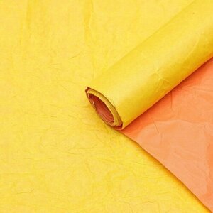 UPAK LAND Бумага Эколюкс двухцветная персиковый/желтый пастель 0,67x 5 м