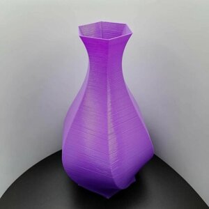 Ваза для цветов интерьерная фиолетовая (3D печать) (урал3)