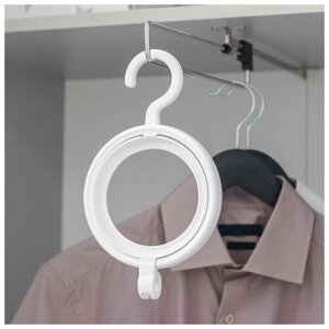 Вешалка - крючок для одежды и головных уборов многофункциональный, 24142,8 см, цвет белый