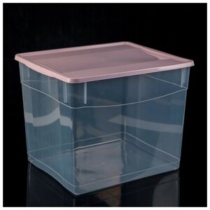 Ящик для хранения с крышкой «Кристалл», 34 л, 393133 см, цвет микс