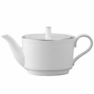 Заварочный чайник из костяного фарфора, 900 мл, белый/декор, серия Белый жемчуг, Narumi, NAR-52457-4740