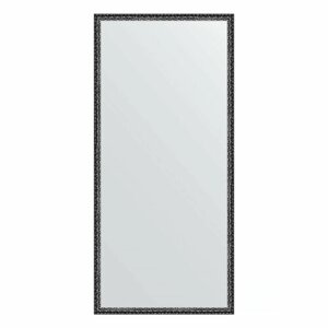 Зеркало настенное EVOFORM в багетной раме чернёное серебро, 70х150 см, для гостиной, прихожей, кабинета, спальни и ванной комнаты, BY 1108