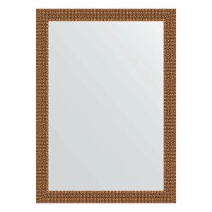 Зеркало настенное EVOFORM в багетной раме мозаика медь, 51х71 см, для гостиной, прихожей, кабинета, спальни и ванной комнаты, BY 3035
