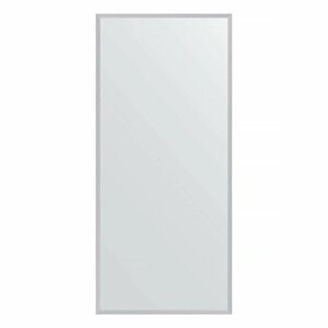 Зеркало настенное EVOFORM в багетной раме сталь, 66х146 см, для гостиной, прихожей, кабинета, спальни и ванной комнаты, BY 1109