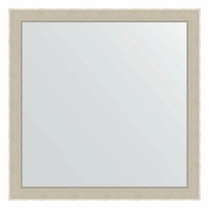 Зеркало настенное EVOFORM в багетной раме травленое серебро, 73х73 см, для гостиной, прихожей, кабинета, спальни и ванной комнаты, BY 3896