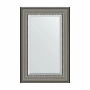 Зеркало настенное с фацетом EVOFORM в багетной раме хамелеон, 56х86 см, для гостиной, прихожей, кабинета, спальни и ванной комнаты, BY 1235