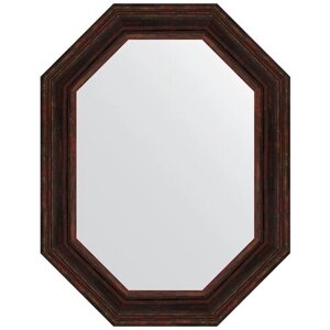 Зеркало в багетной раме - темный прованс 99 mm (69x89 cm) (EVOFORM) BY 7219