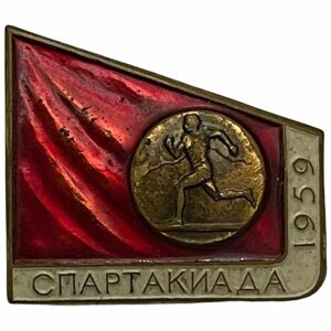 Знак "Спартакиада. Бег" СССР 1959 г.