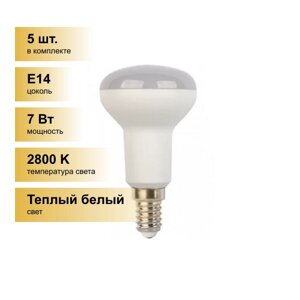 (5 шт.) Светодиодная лампочка Ecola R50 E14 7W 2800K 2K 87x50 Premium G4PW70ELC