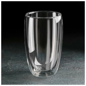 Бокал с двойными стенками "Хайбол", 450 мл, 8,5x14,5 см, стаканы для сока, стаканы стеклянные