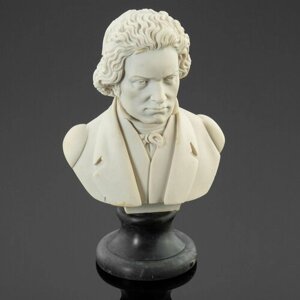 Бюст "Людвиг ван Бетховен", композитный материал, искусственный мрамор, Европа
