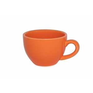 Чашка, 2 шт, круглая не штабелируемая 230мл, фарфор, цвет оранжевый, Lantana, SandStone