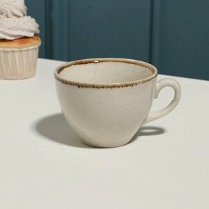 Чашка чайная "Pearl", 220 мл, бежевая, фарфор