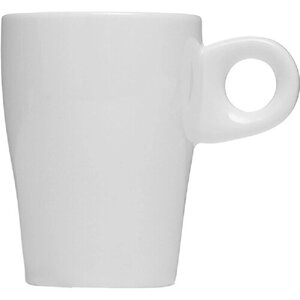 Чашка Kunstwerk кофейная 80мл, 75х52х70мм, фарфор, белый, 1 шт.