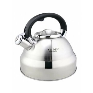 Чайник для плиты Zeidan Z-4173 / со свистком / нержавеющая сталь / 3.5 литра / индукционное дно