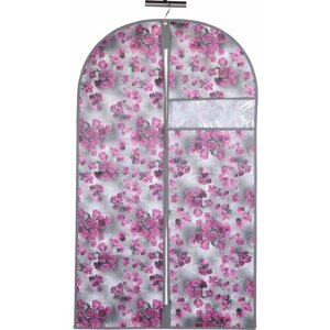 Чехол одежда Handy Home Чехол для одежды Роза 100х60 см (UC-52), 26х21х3.5 см, 1 шт., розово-серый