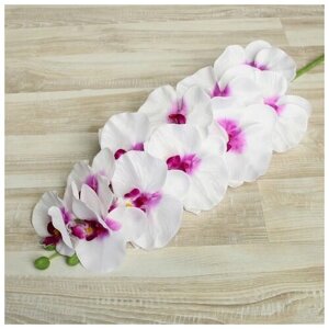 Цветы искусственные "Орхидея Галатея" 95 см, бело-фиолетовый 2337937