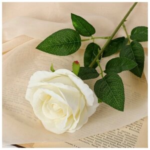Цветы искусственные "Роза боливийская" 7,5х55 см, белый 3933366
