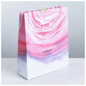 Дарите Счастье Пакет подарочный ламинированный вертикальный, упаковка, «Хорошего настроения», ML 23 х 27 х 11,5 см