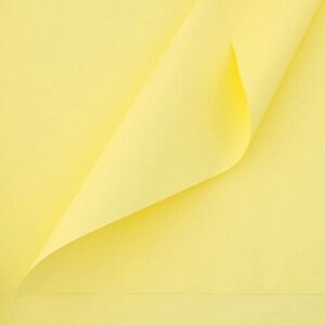 Дарите Счастье Плёнка для цветов упаковочная пудровая «Жёлтый», 50 мкм, 0.5 х 10 м